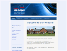 Tablet Screenshot of marcon-construction.co.uk
